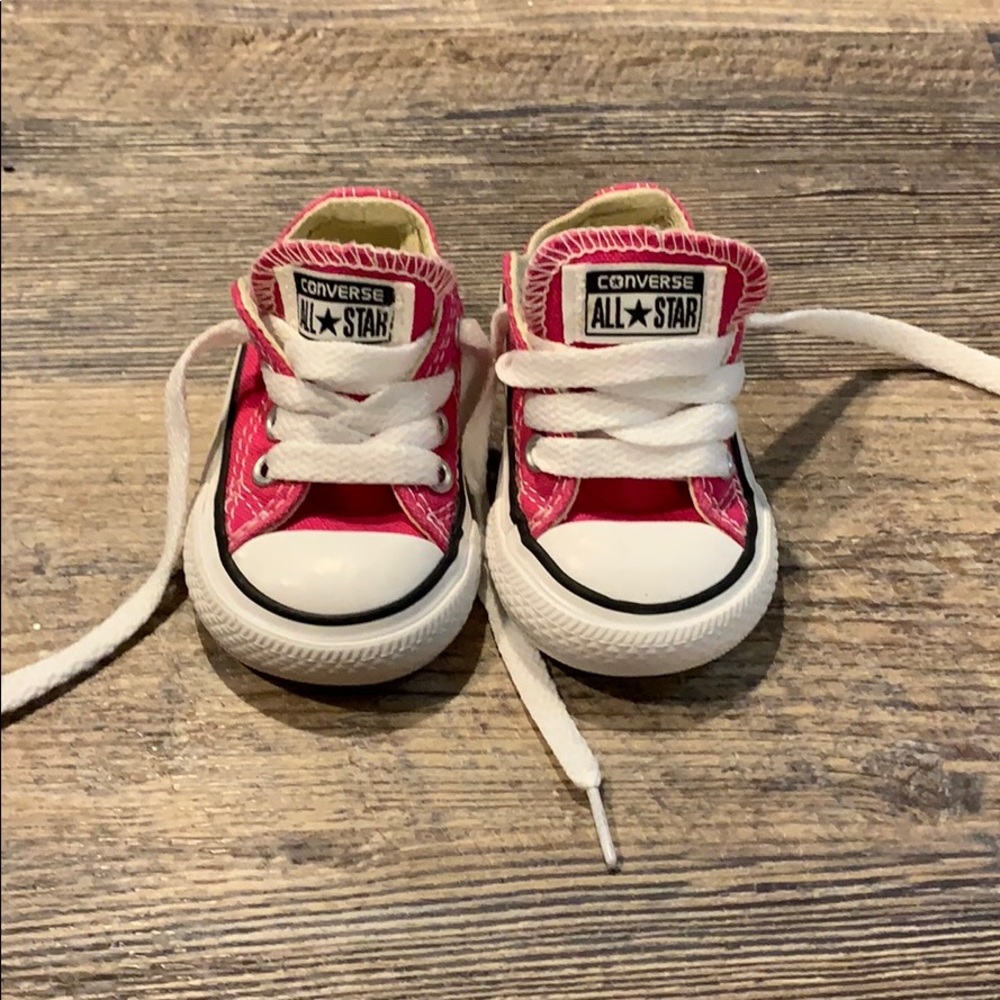 Hot pink Converse. Sz 2 toddler